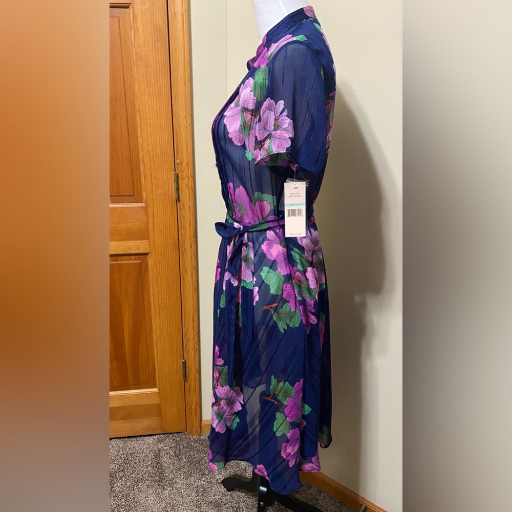 NWT Nanette Lepore Floral A Line Dress - Picture 4 of 4